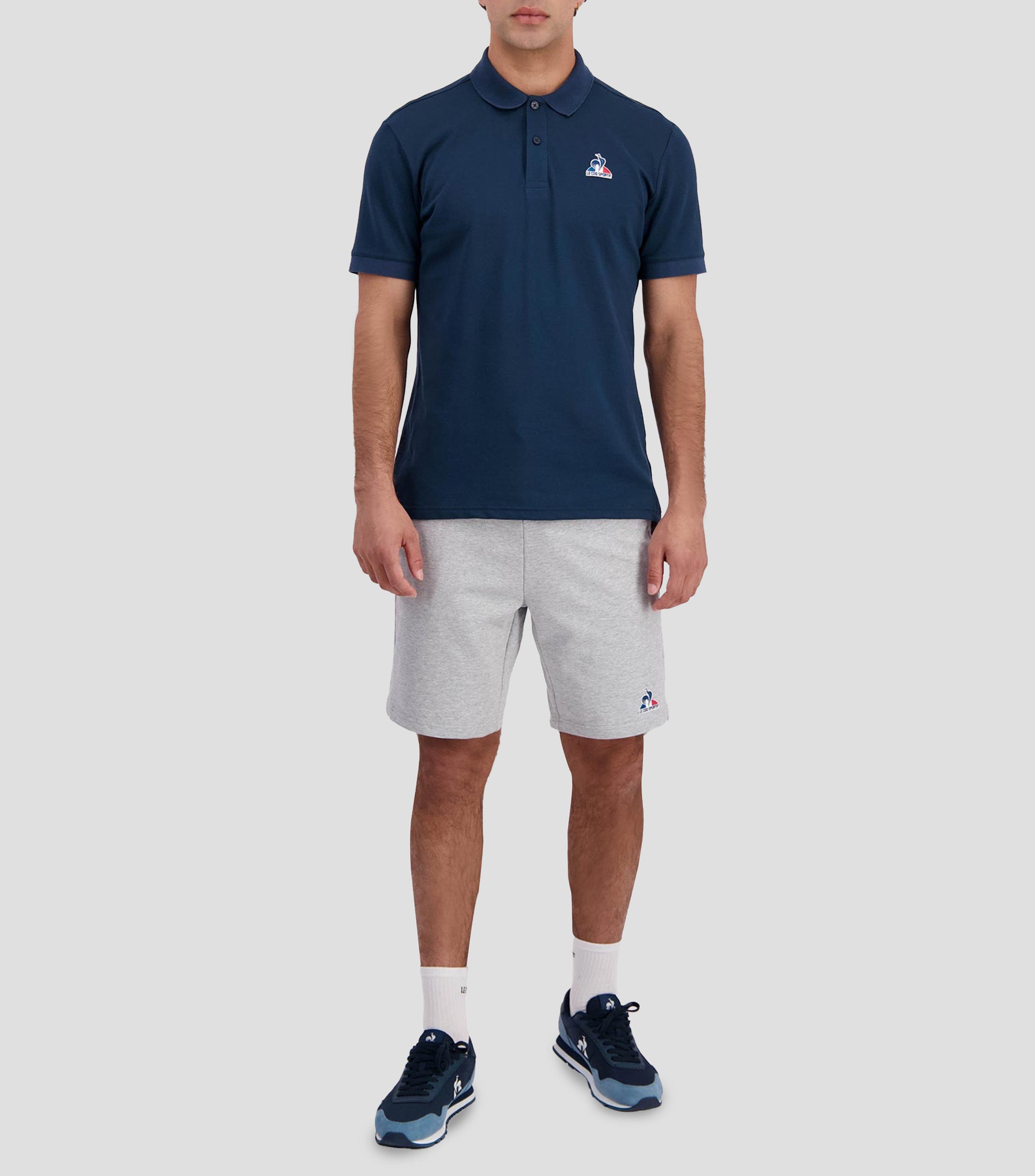 Playera tipo polo manga corta lisa Hombre